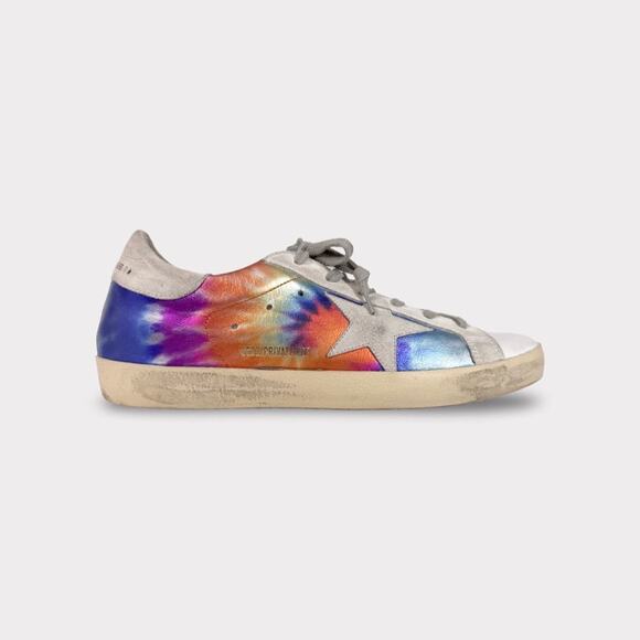 Golden Goose Tie-Dye Super Star Low Top Sneaker - Women’s 9 - Picture 1 of 8